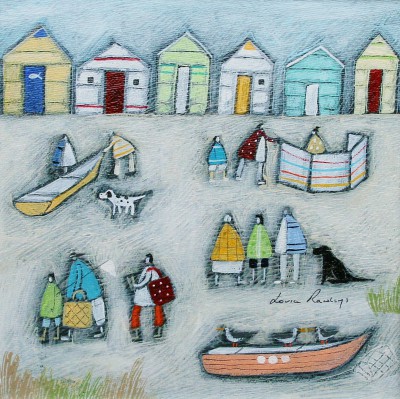 LOUISE RAWLINGS - putting up the windbreak