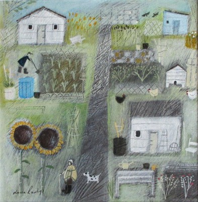LOUISE RAWLINGS - allotment sunflowers