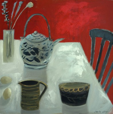 Still Life in a Red Room