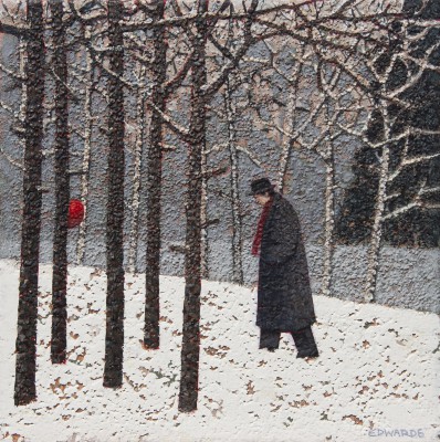 MARK EDWARDS - red scarf following red balloon