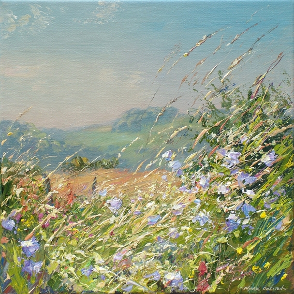Mark Preston - grasses and harebells