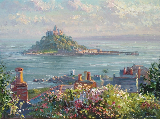 Mark Preston - evening light, marazion