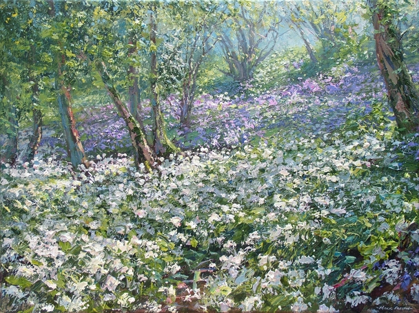 MARK PRESTON - bluebells and ramsons