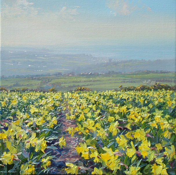 MARK PRESTON - spring morning, above ludgvan