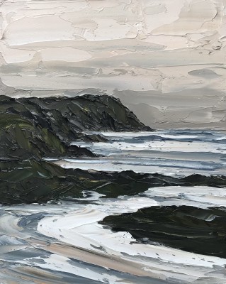 MARTIN LLEWELLYN - evening light, newport parrog