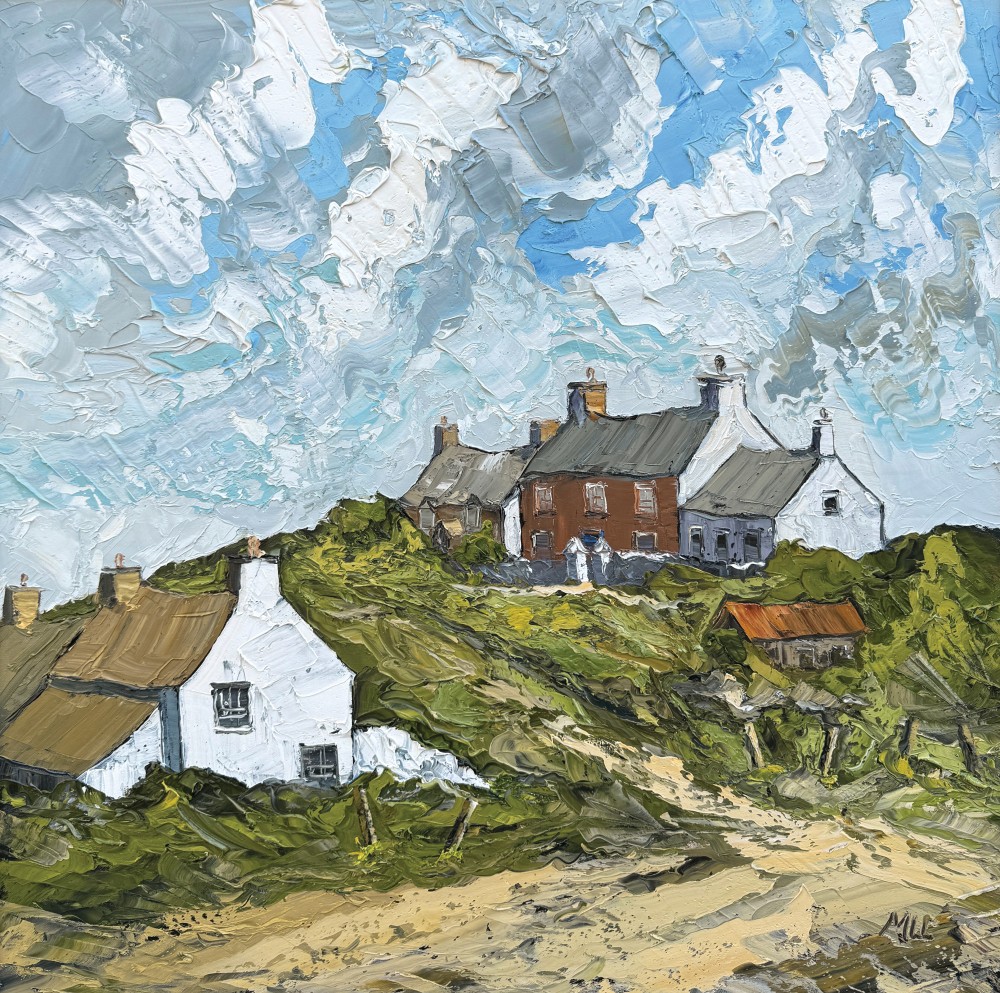 British Artist MARTIN LLEWELLYN - Clouds over Abereiddy