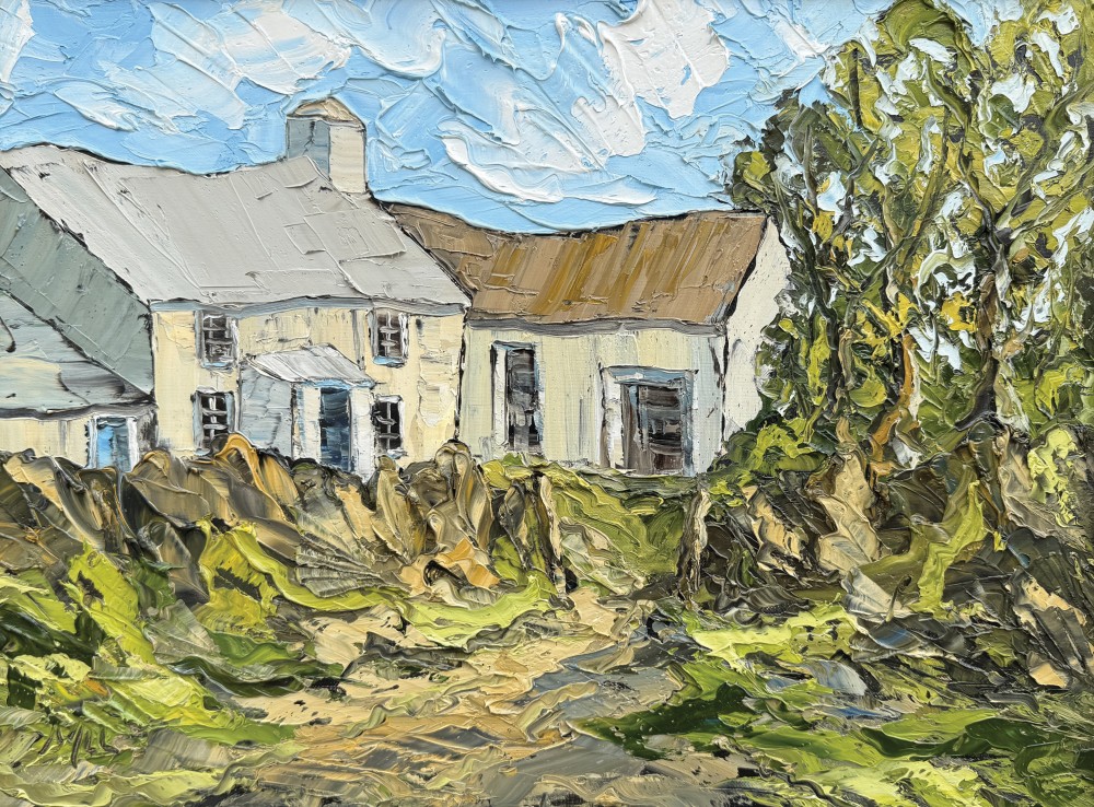 British Artist MARTIN LLEWELLYN - Cottage, Pembrokeshire