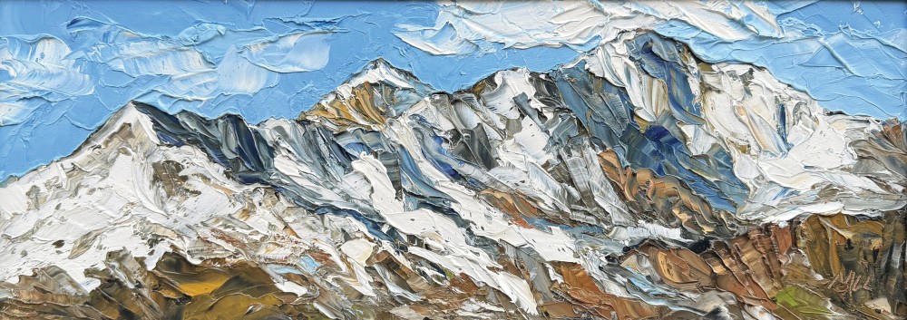 British Artist MARTIN LLEWELLYN - Yr Wyddfa, Mountain Range 