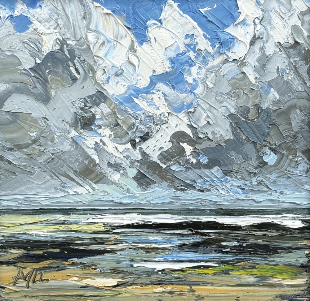 British Artist MARTIN LLEWELLYN - Clouds over the Sea