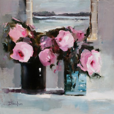 Pink Roses in the Studio