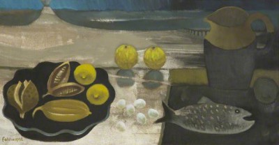 MARY FEDDEN - seed pods and volcano