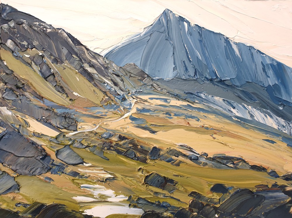 British Artist MATTHEW SNOWDEN - Crib Goch, Snowdonia