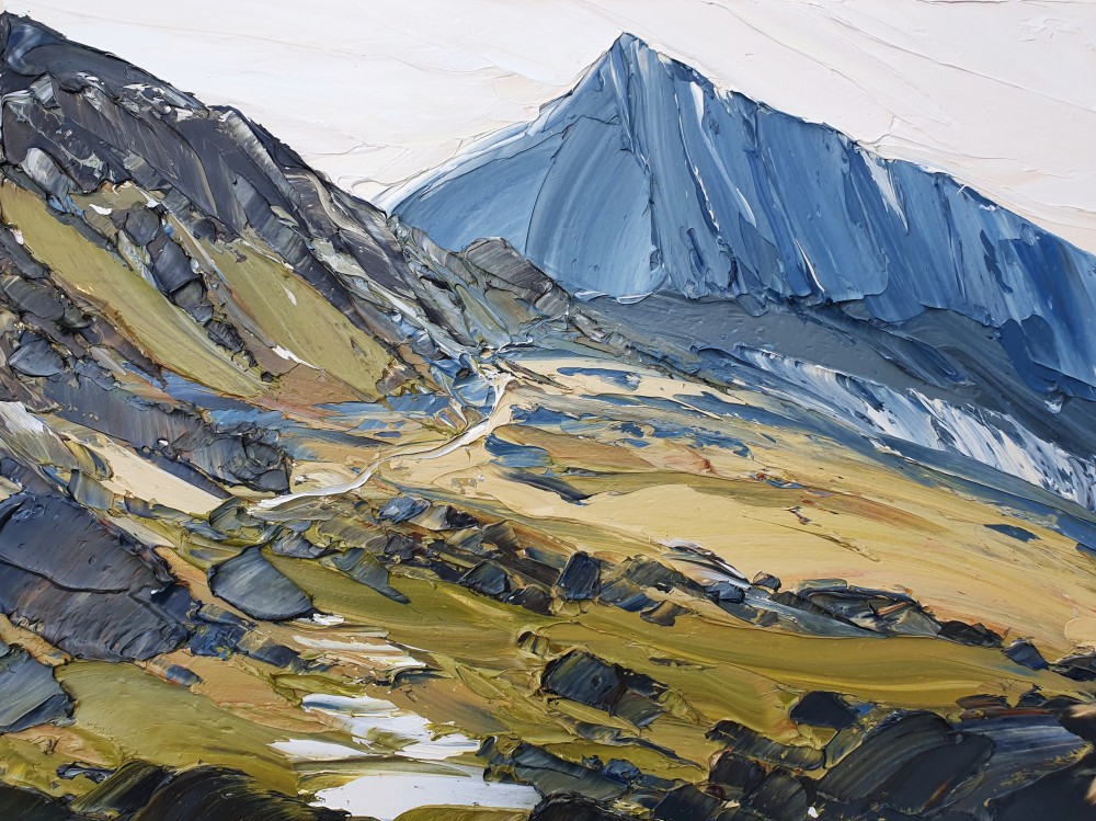 British Artist MATTHEW SNOWDEN - Crib Goch, Snowdonia
