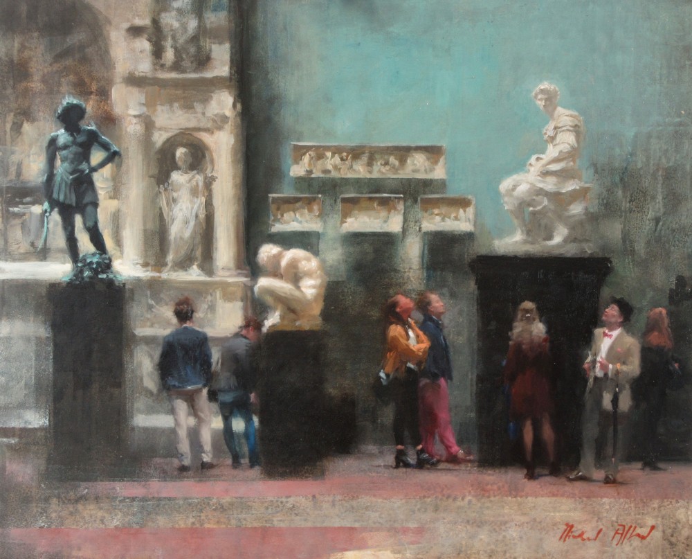 British Artist MICHAEL ALFORD - Talking of Michelangelo (Victoria & Albert Museum)