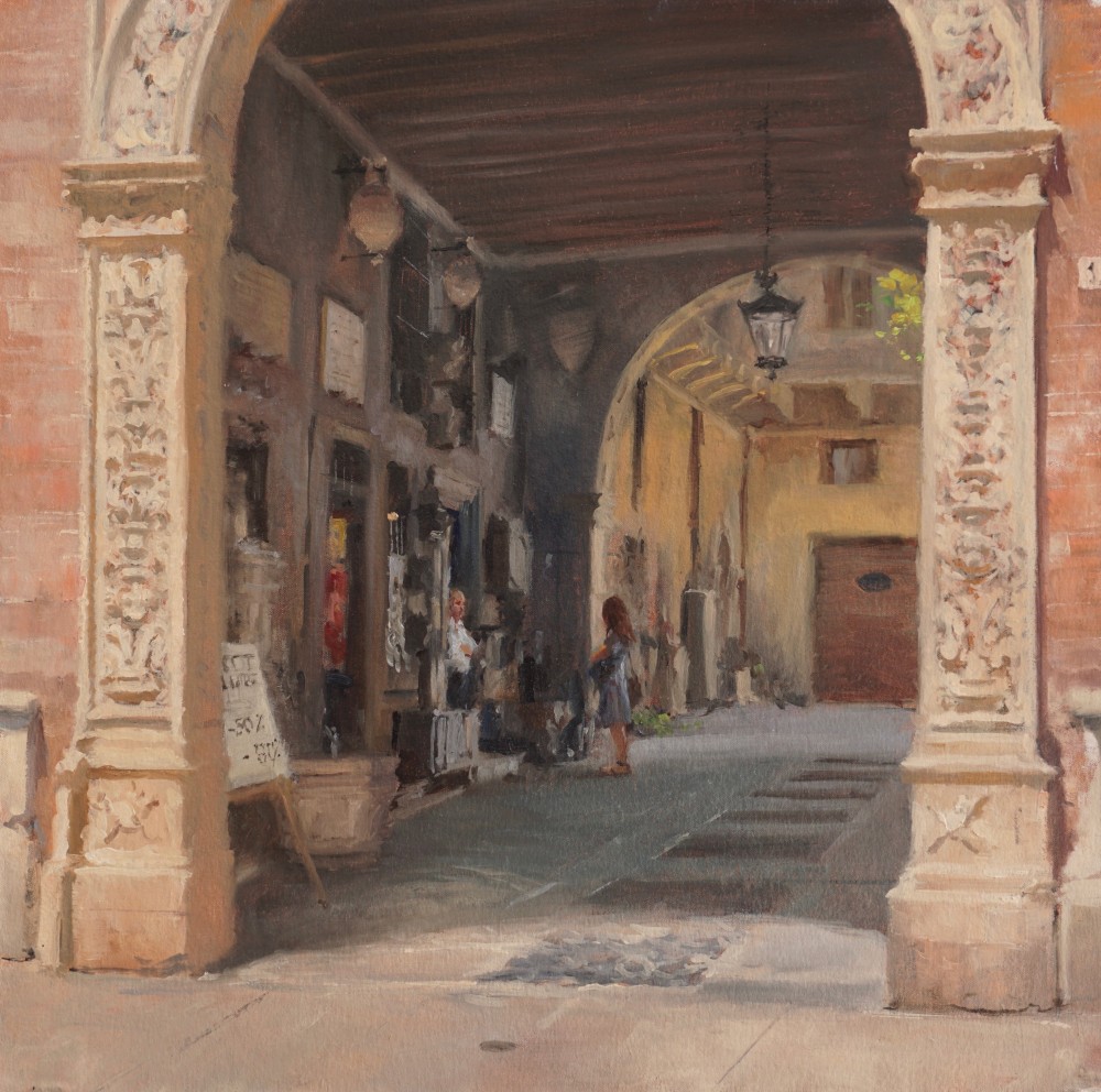 British Artist MICHAEL ALFORD - A Discussion of Antiquities - Vicenza