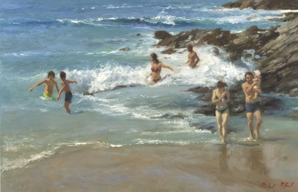 British Artist MICHAEL ALFORD - Breaking Surf