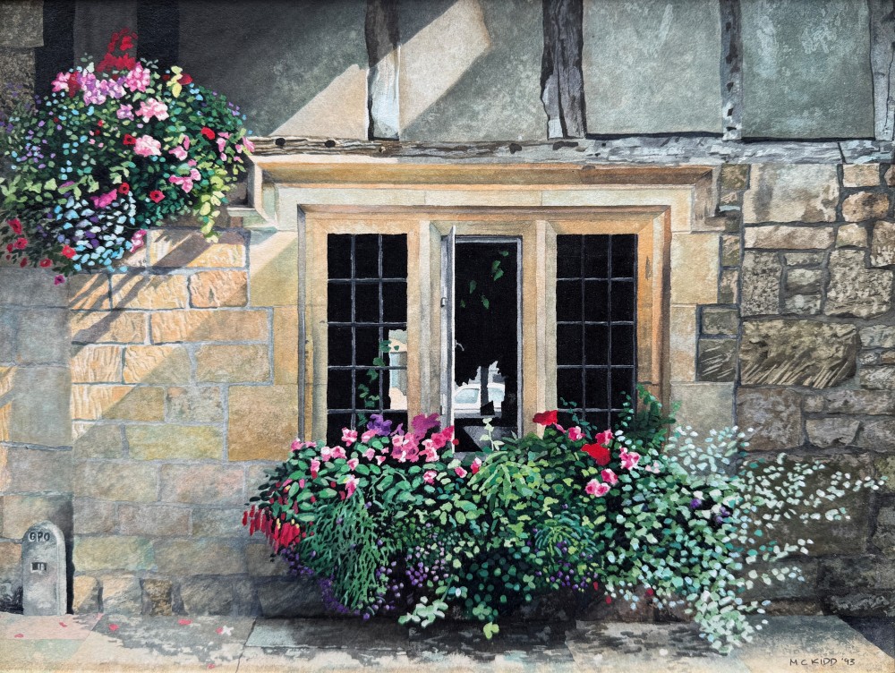 British Artist MICHAEL KIDD - Cotswold Window