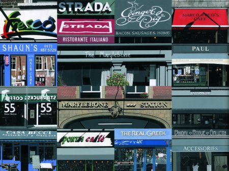 British Print Artist MICHAEL KIDD - Portrait of Marylebone