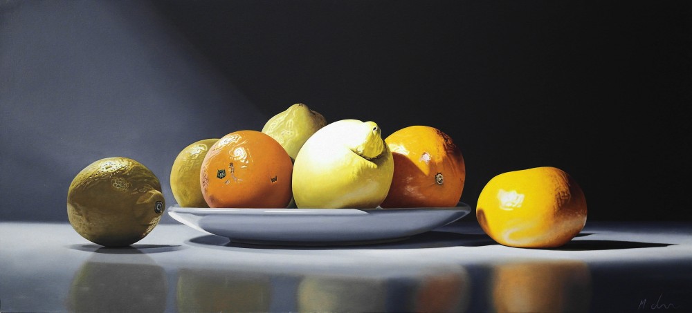 British Artist MICHAEL DE BONO - Oranges and Lemons