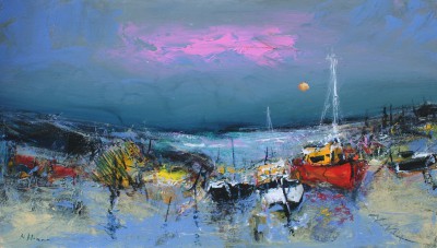 NAEL HANNA - fishing boats, mull
