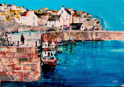 NAGIB KARSAN - harbourside, crail