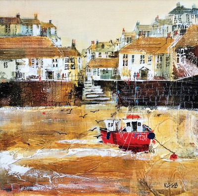 NAGIB KARSAN - harbourside stroll, polperro