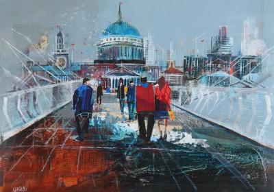 Across the Millenium Bridge to St Pauls