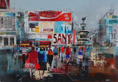 NAGIB KARSAN - after the showers, piccadilly circus