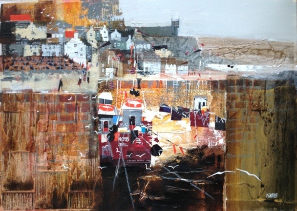 NAGIB KARSAN - busy harbour, crail