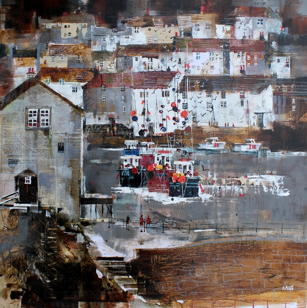 Nagib Karsan - inner harbour, polperro