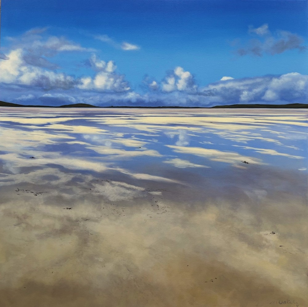 Scottish Artist NICOLA WAKELING - Warm Sun, Lunchtime Walk, North Uist