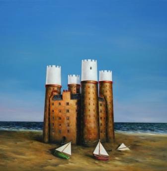 British Print Artist DAVID SCHOFIELD - Sometimes Rapunzel Has Short Hair