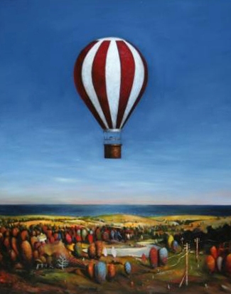 British Print Artist DAVID SCHOFIELD - Following The Wind