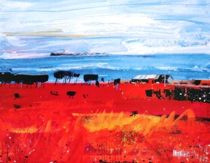 British Print Artist HAMISH MACDONALD - Coastline Fife