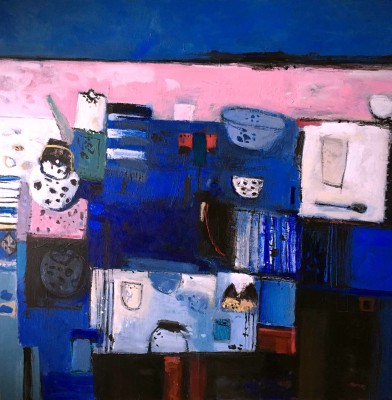 Scottish Artist PAUL MURRAY - Blue Table