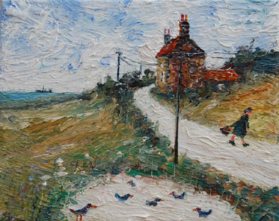 PAUL ROBINSON - the ducks were swimming in the pond