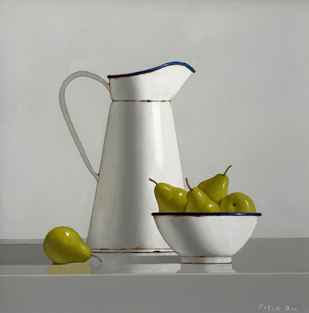 Vintage Enamelware with Pears