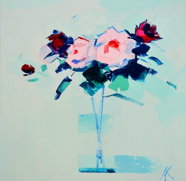 Peter King - pink and red roses
