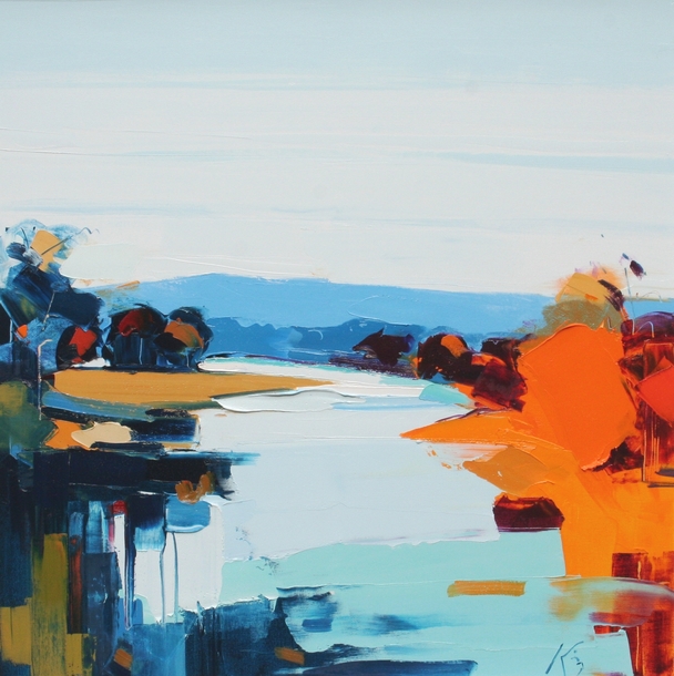 Peter King - autumn on the tay