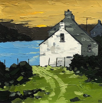 PETER MORGAN - west coast sunset, abercastell