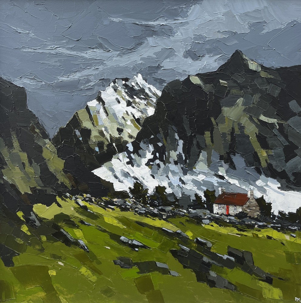 British Artist PETER MORGAN - Crib Goch, Snowdonia