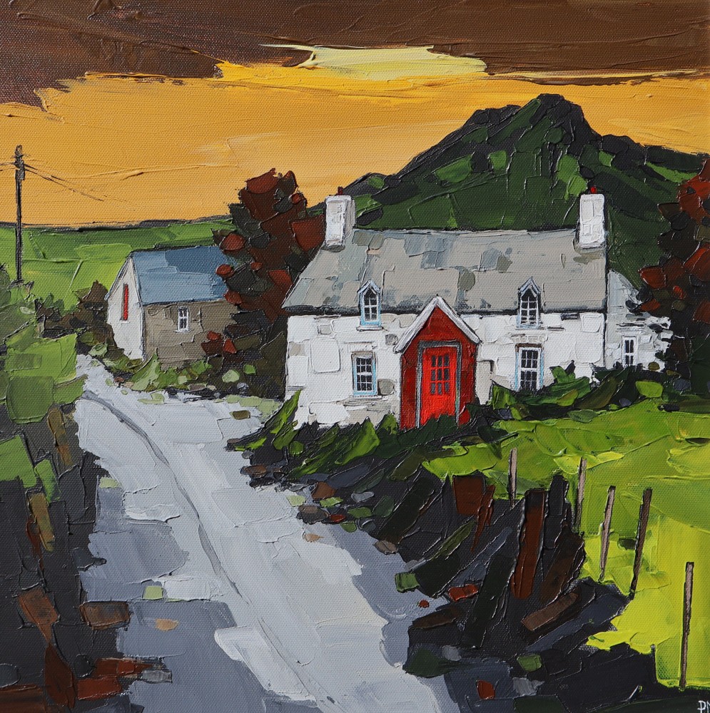 British Artist PETER MORGAN - Fynnon Faithog Cottage, Whitesands, St Davids