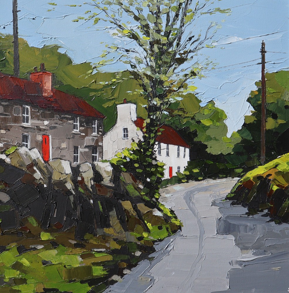 British Artist PETER MORGAN - Upper Green Cottage, Middle Mill, Solva
