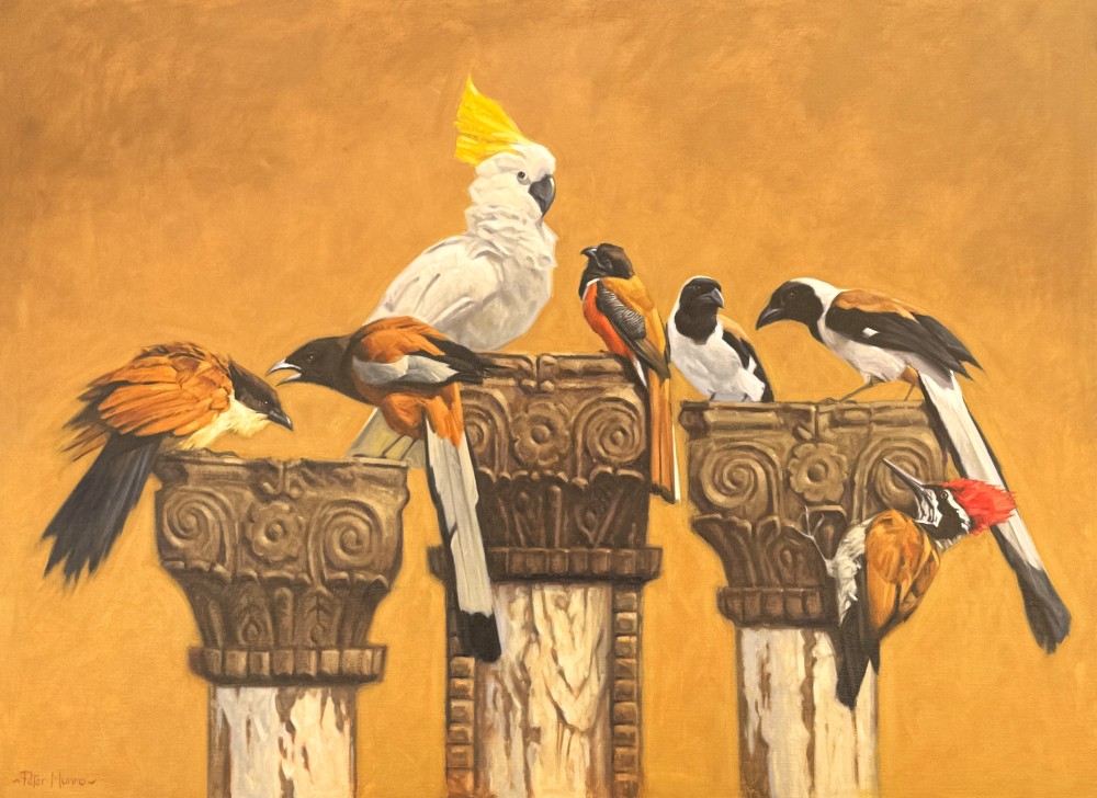 Scottish Artist PETER MUNRO - The Columns 