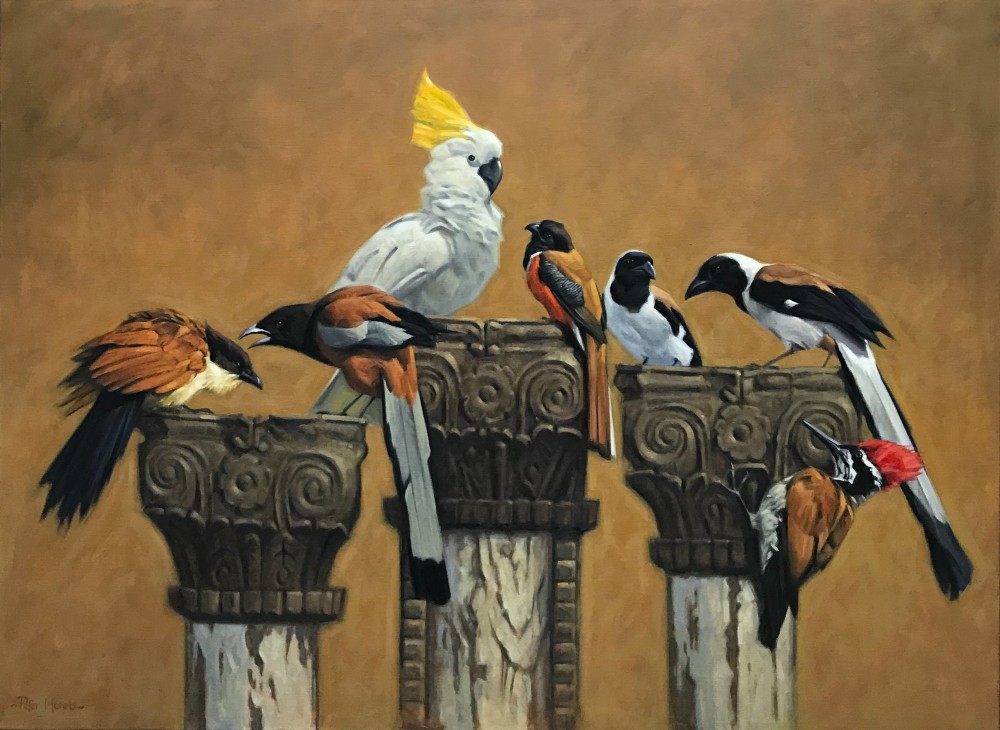 Scottish Artist PETER MUNRO - The Columns 