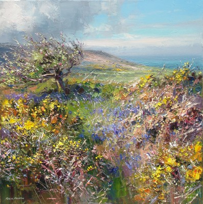 REX PRESTON - springtime, trevelgan hill, near st. ives