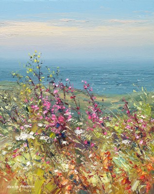 REX PRESTON - wild flowers, west cornwall
