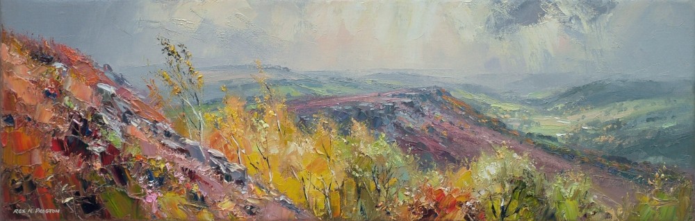Rex Preston - autumn colours, curbar edge