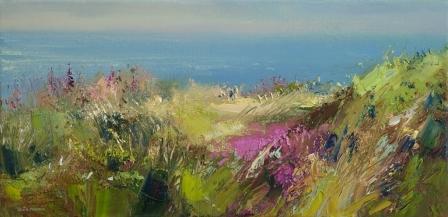 REX PRESTON - summer flora zennor head cornwall