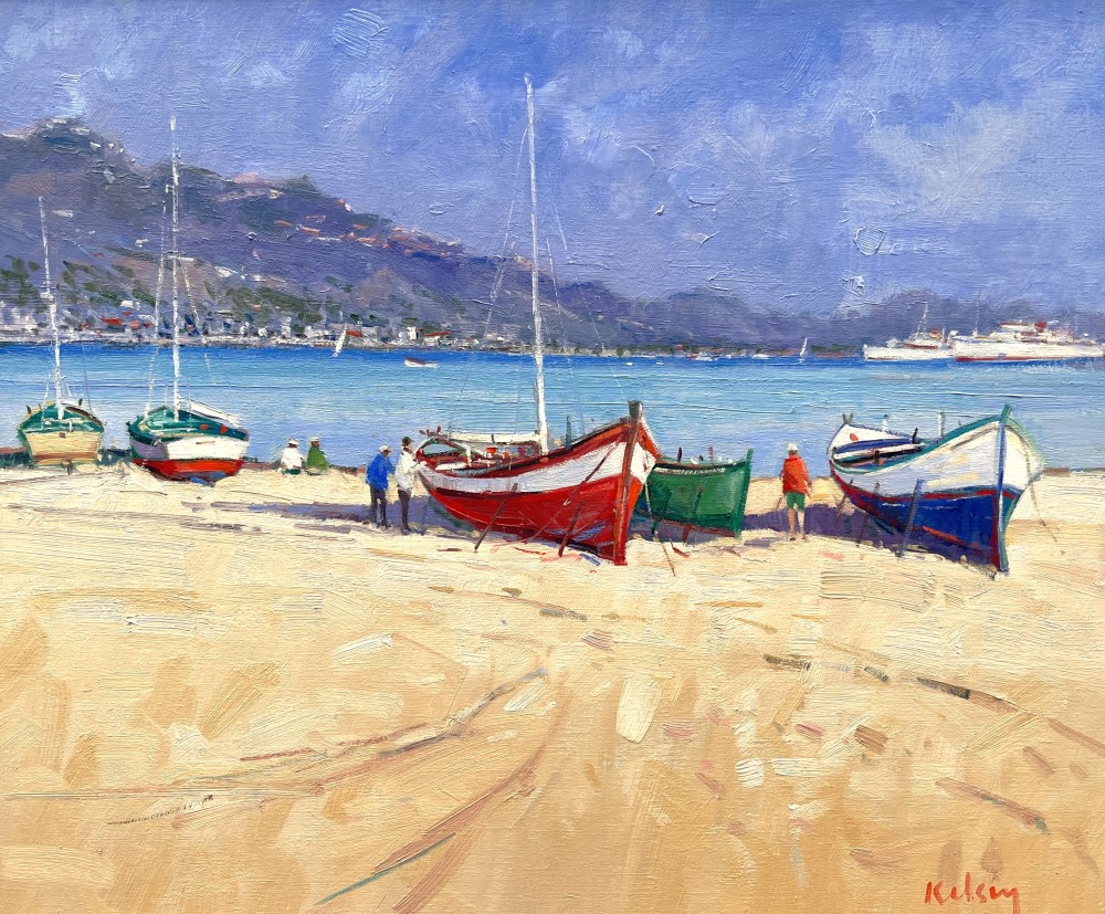 Robert Kelsey - fishing boats, giardini naxos